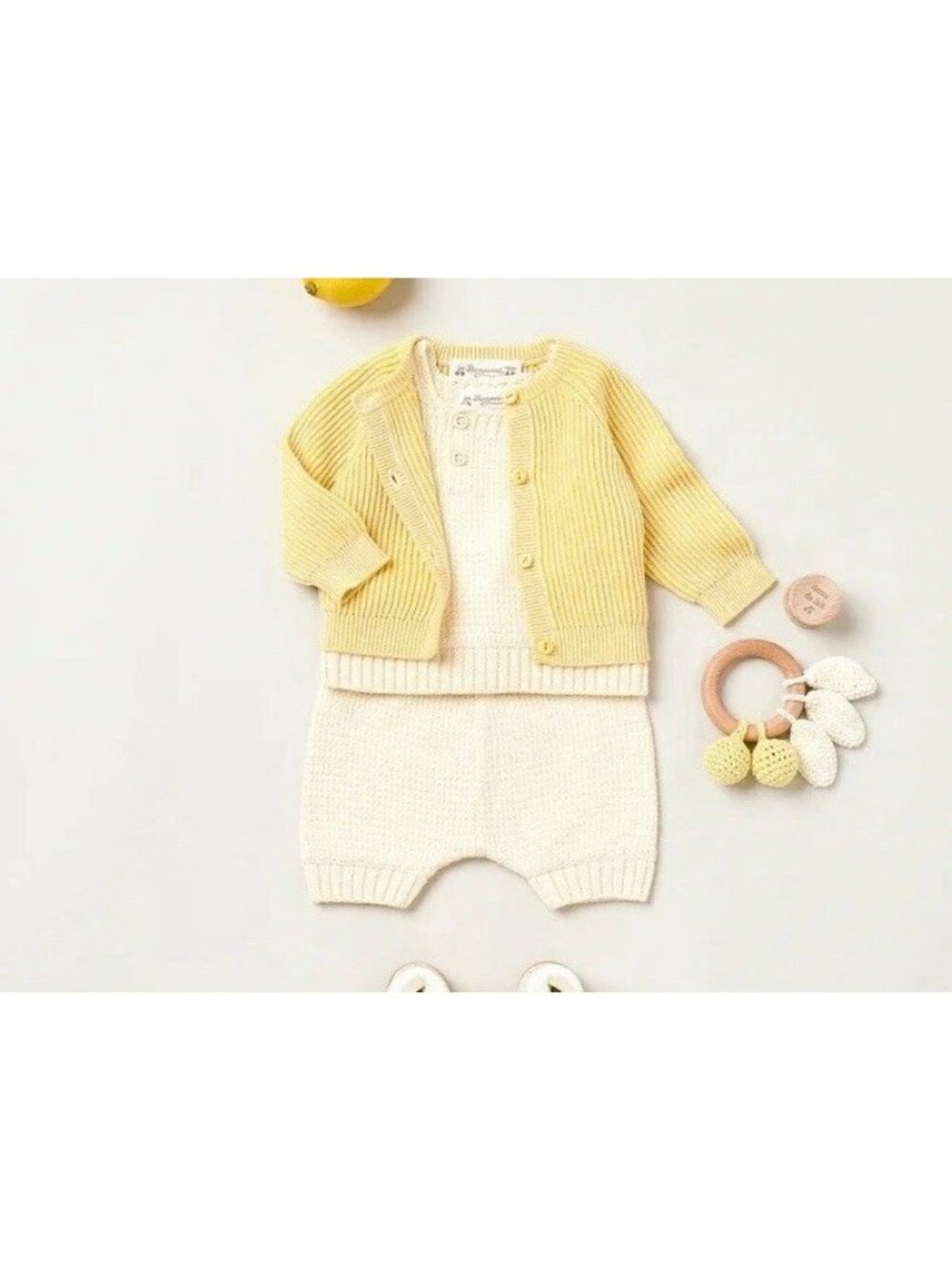 Bonpoint Yellow Baby Cardigan 18 Months Perfect Condition